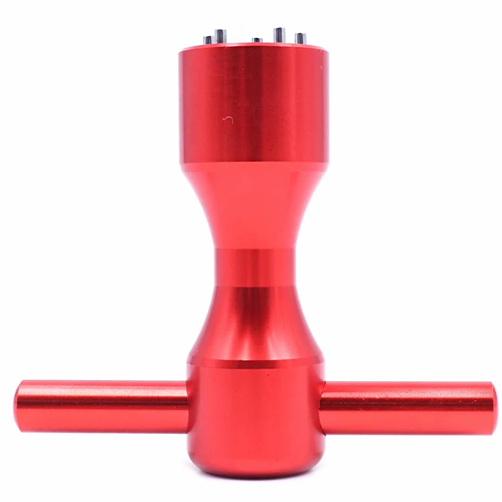Llave de tornillo para palo de golf, 5 pines, roja