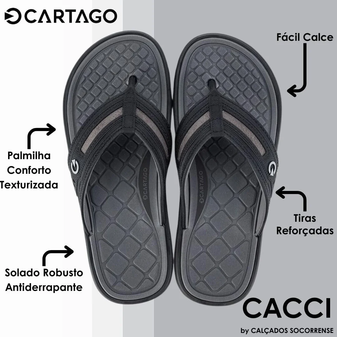 Cartago Veneto II Thong AD 39.5 EU AW279 Black Black Grey