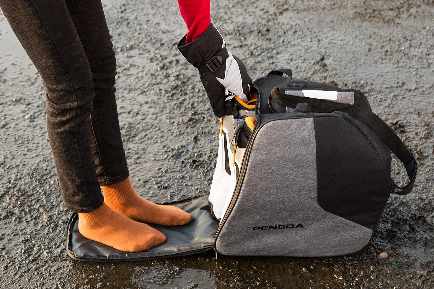 PENGDA Bolsa extragrande para botas de esquí con compartimento para casco