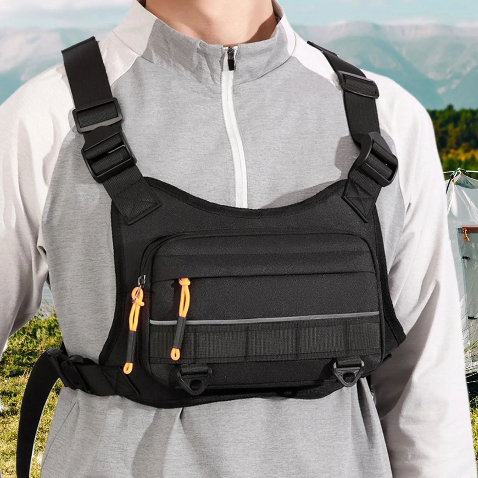 Mochila de snowboard | Chaleco ligero ajustable para al aire libre