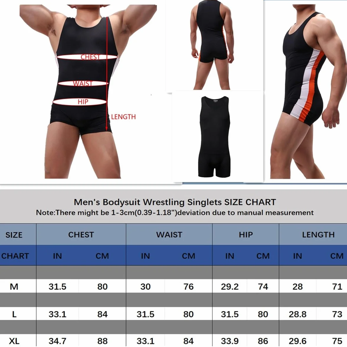 Leotardo atlético para hombre ropa interior deportiva