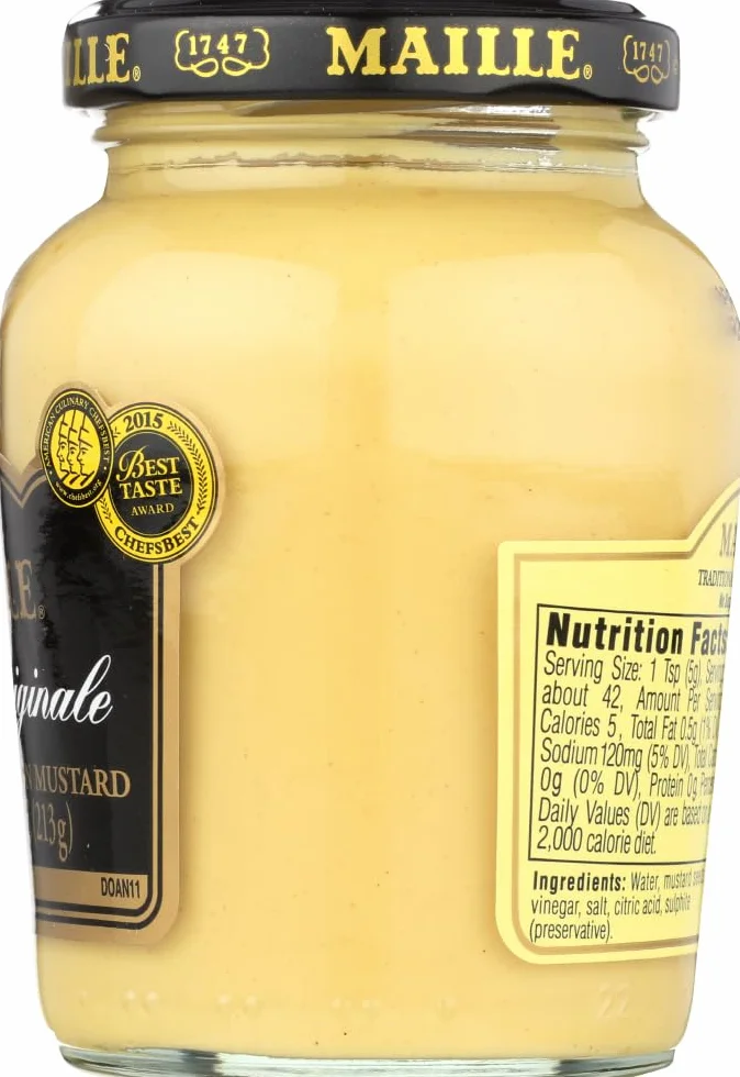 Maille Dijon Originale Traditional Dijon Mustard -- 7.5 oz (pack of 2)
