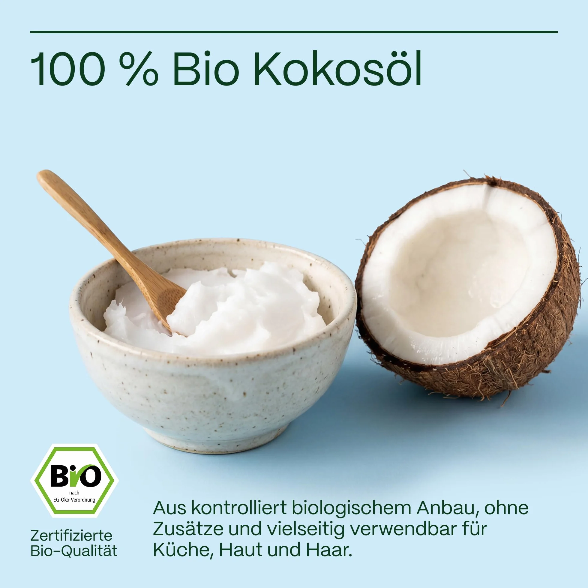 mituso - Aceite de coco orgánico mituso, insípido (desodorizado), 1 paquete (1 x 1000 ml) en un vaso con clip