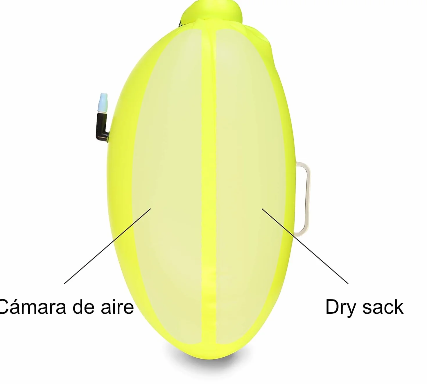Boya de Natación Inflable Amarilla