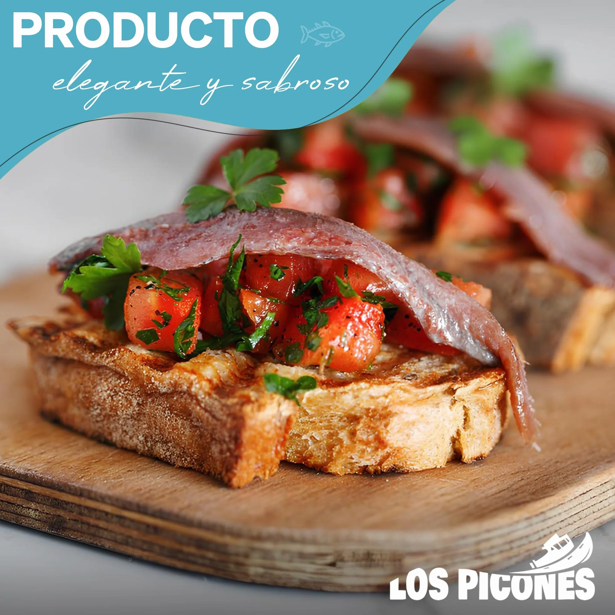 Anchoas Revilla® Anchoas de Santoña en Mantequilla Ecológica I Pack 5 Octavillas (50gr./8-10 lomos) (250gr./40-50 lomos) Anchoas del Cantábrico Gourmet I Conservas y Salazones Gourmet.