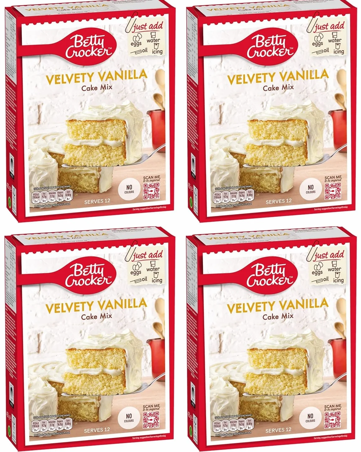 Velvety Vanilla Cake Mix Preparado para tarta de vainilla 4x 425g - importado de Shestore24