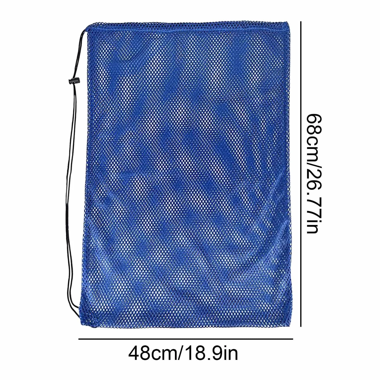 Bolsa Playa Malla 68x48 cm Organizador Extra Grande para Buceo Natación y Almacenamiento de Aletas