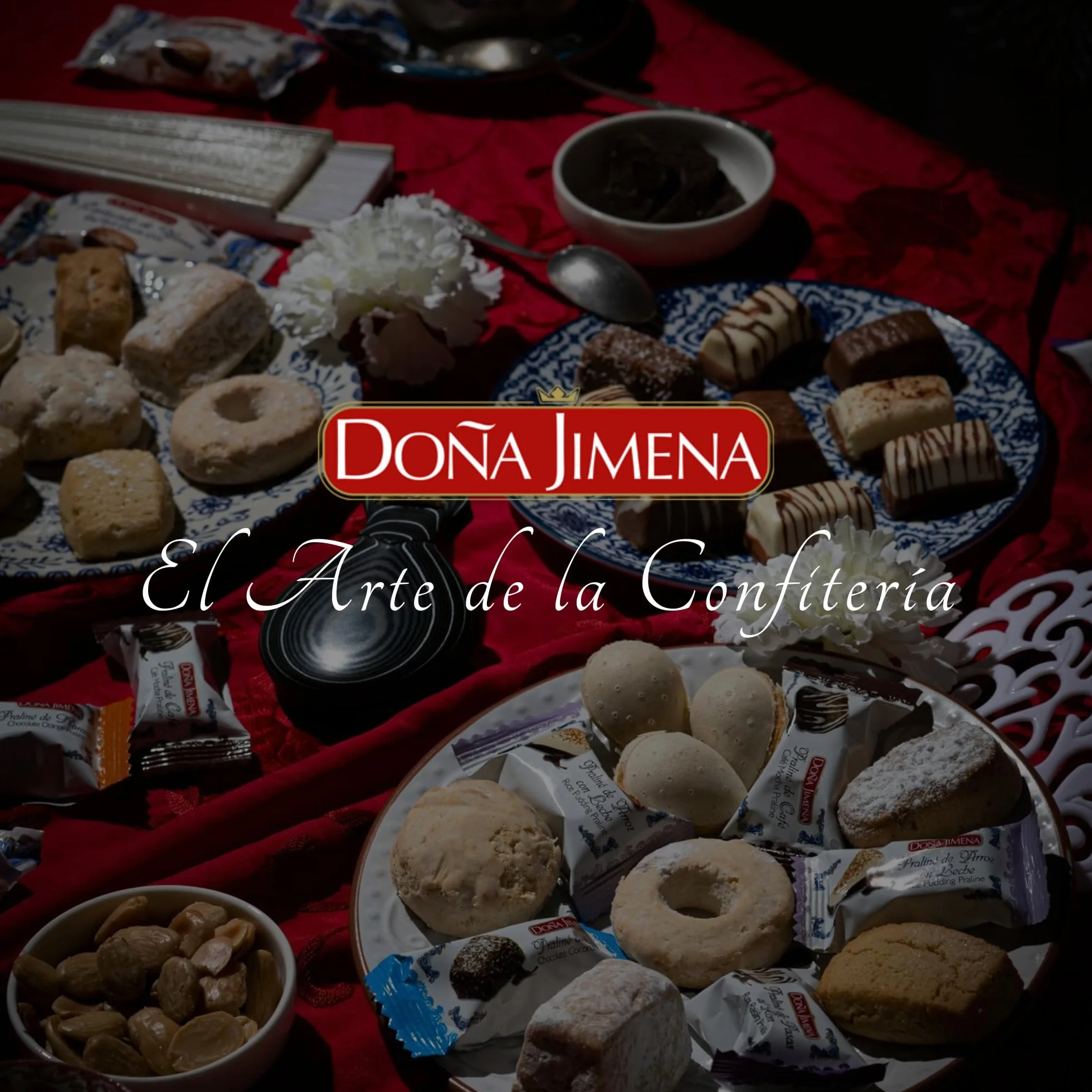 DOÑA JIMENA - Almendrados Crujientes con Pistacho, 200 g, Textura Crujiente con Pistacho y Almendra Tostada, Envasados Individualmente, Dulce Tradicional Español, Calidad Suprema