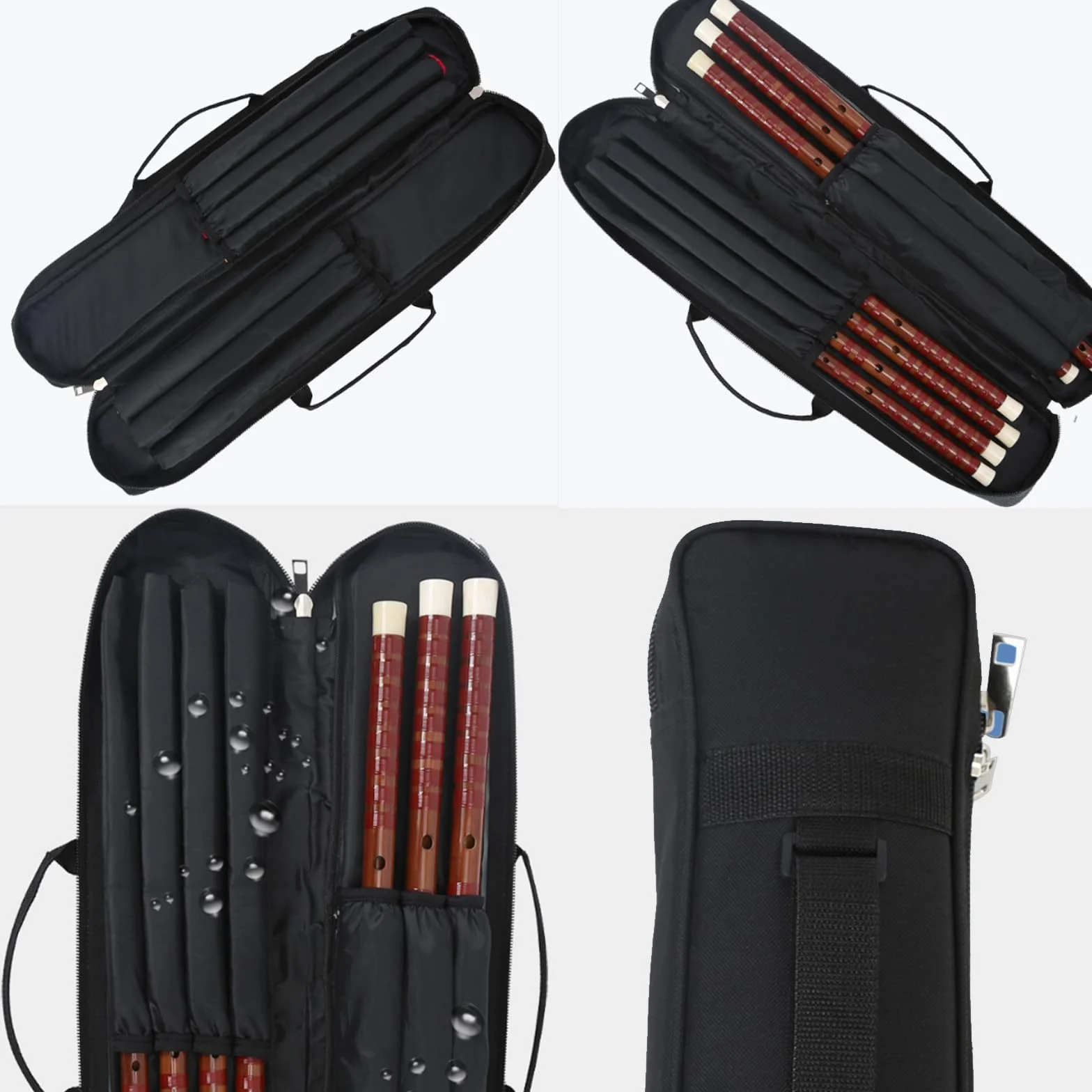 Funda para palos de billar, bolsa portátil de tela Oxford resistente para 3 barajas y 4 barras