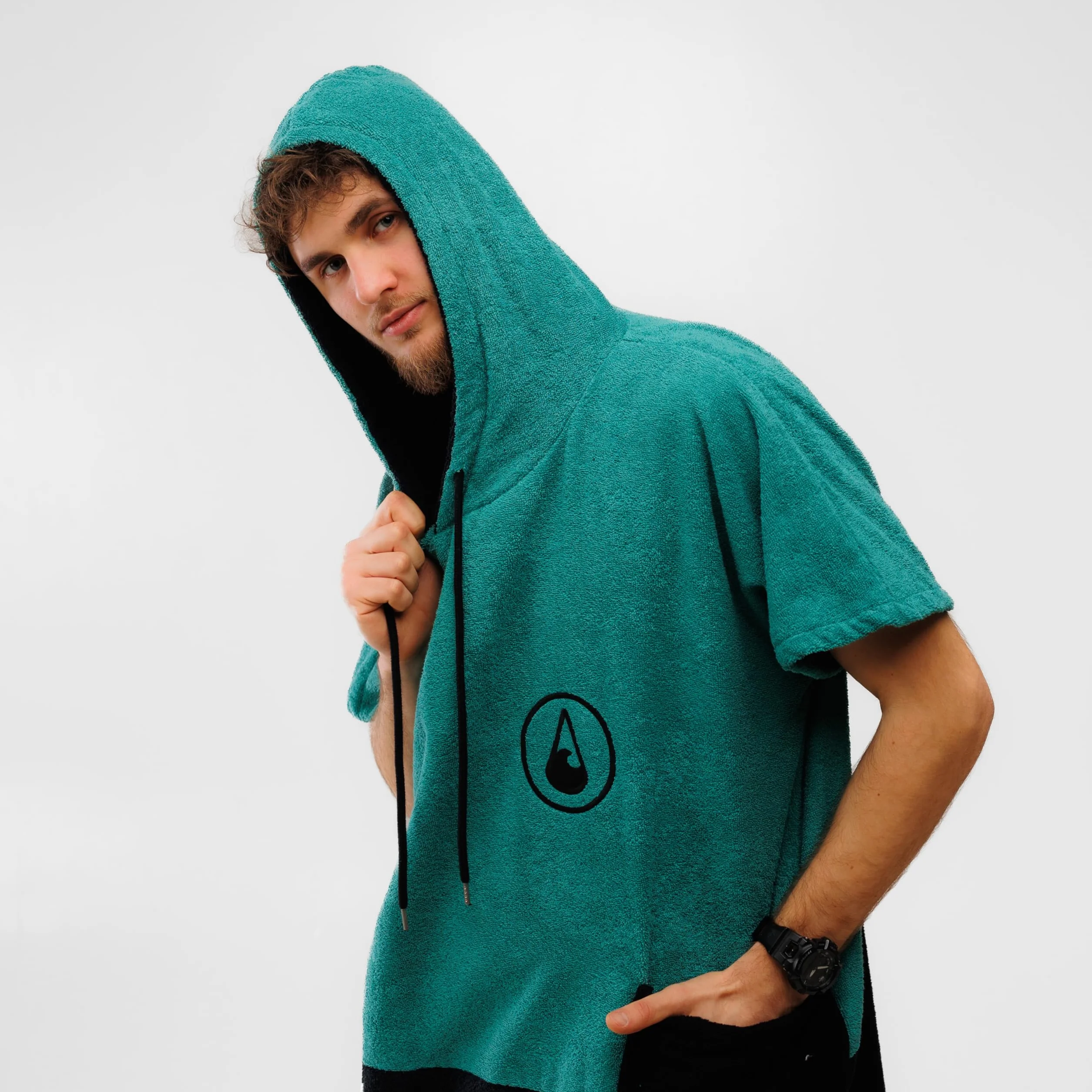 Poncho de surf WAVE HAWAII Faro 100% algodón para mujer hombre adulto talla M/L 160-190 cm