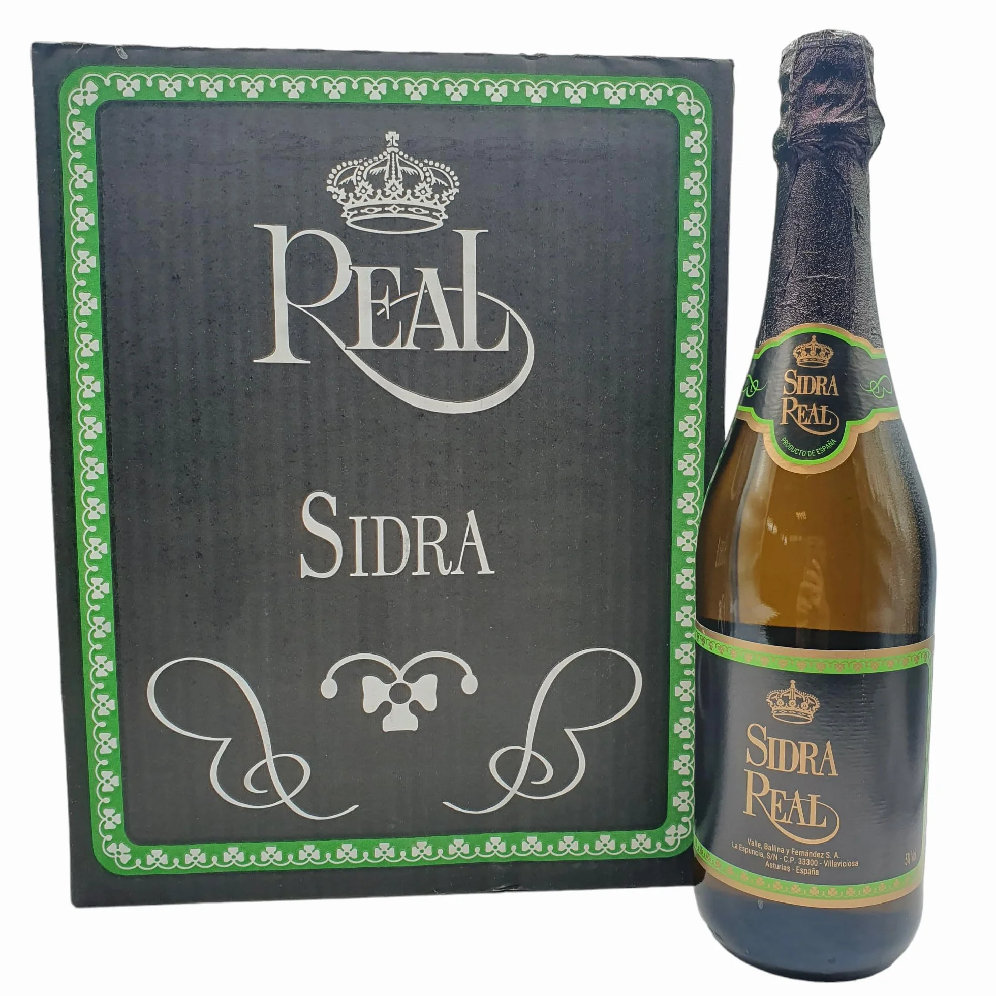 Sidra Real - Caja 6 Botellas de 750 ml - Sidra Asturiana