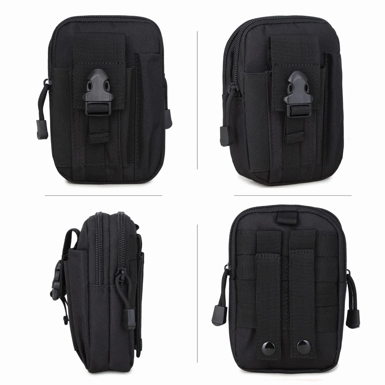 ZhaoCo Multiusos Poly Herramienta Soporte Tactical Molle EDC Bolsa Utilidad Gadget Bolsa Cintura Senderismo Camping