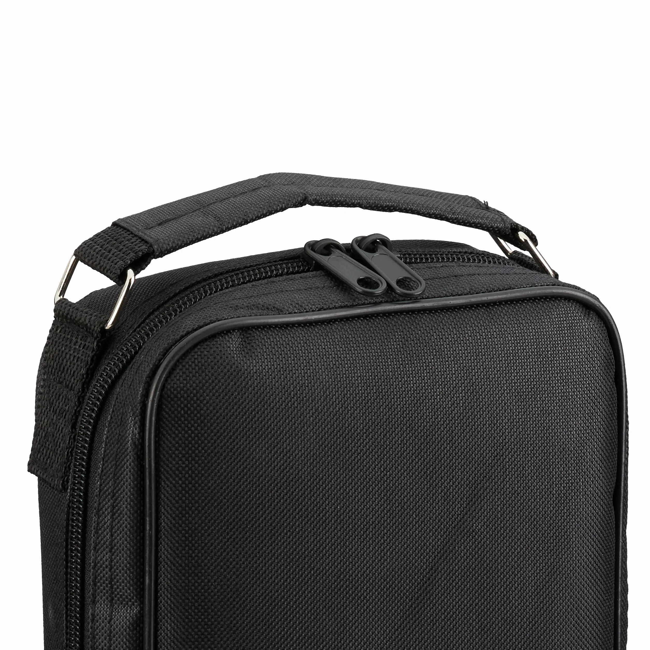 Relaxdays Set de Petanca Acero Juego Bolas Boccia con Boliche Cuerda Medición Bolsa Transporte Negro