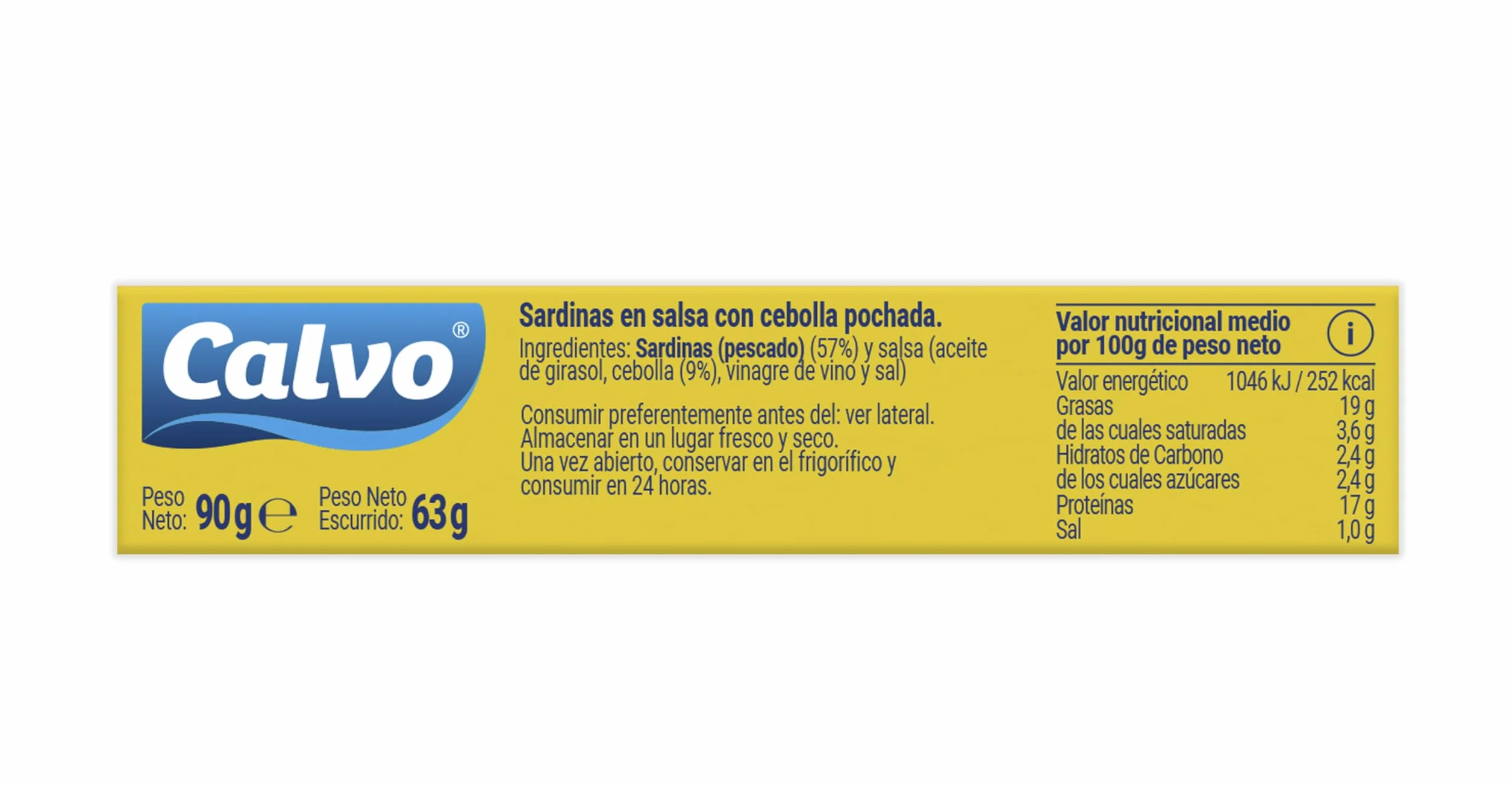 Luis Calvo Sardinillas en salsa con Cebolla pochada 85g