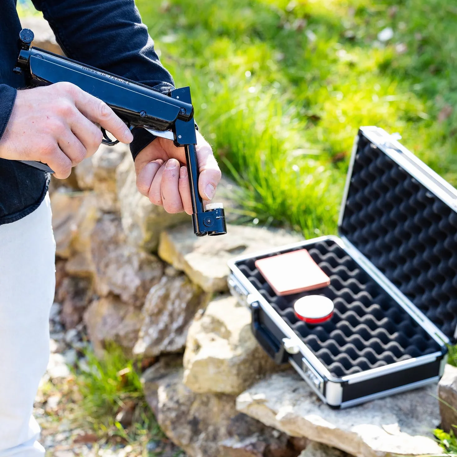 Funda de Aluminio para Pistola con Cerradura de Combinación 62 x 26 x 12 cm Negro