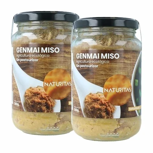 Pack Genmai Miso sin pasteurizar Bio | 2x380g | Naturitas Essentials | Pasta de miso | Miso japonés | Salsas