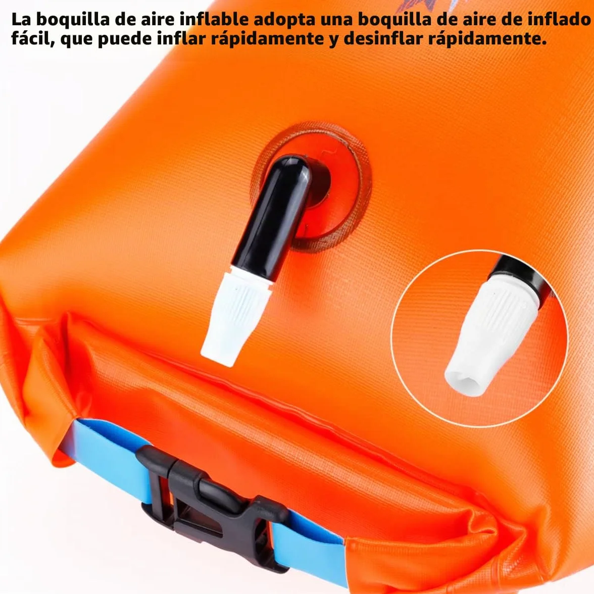 Boya de natación 20 L impermeable inflable bolsa seca flotador seguridad deportes acuáticos