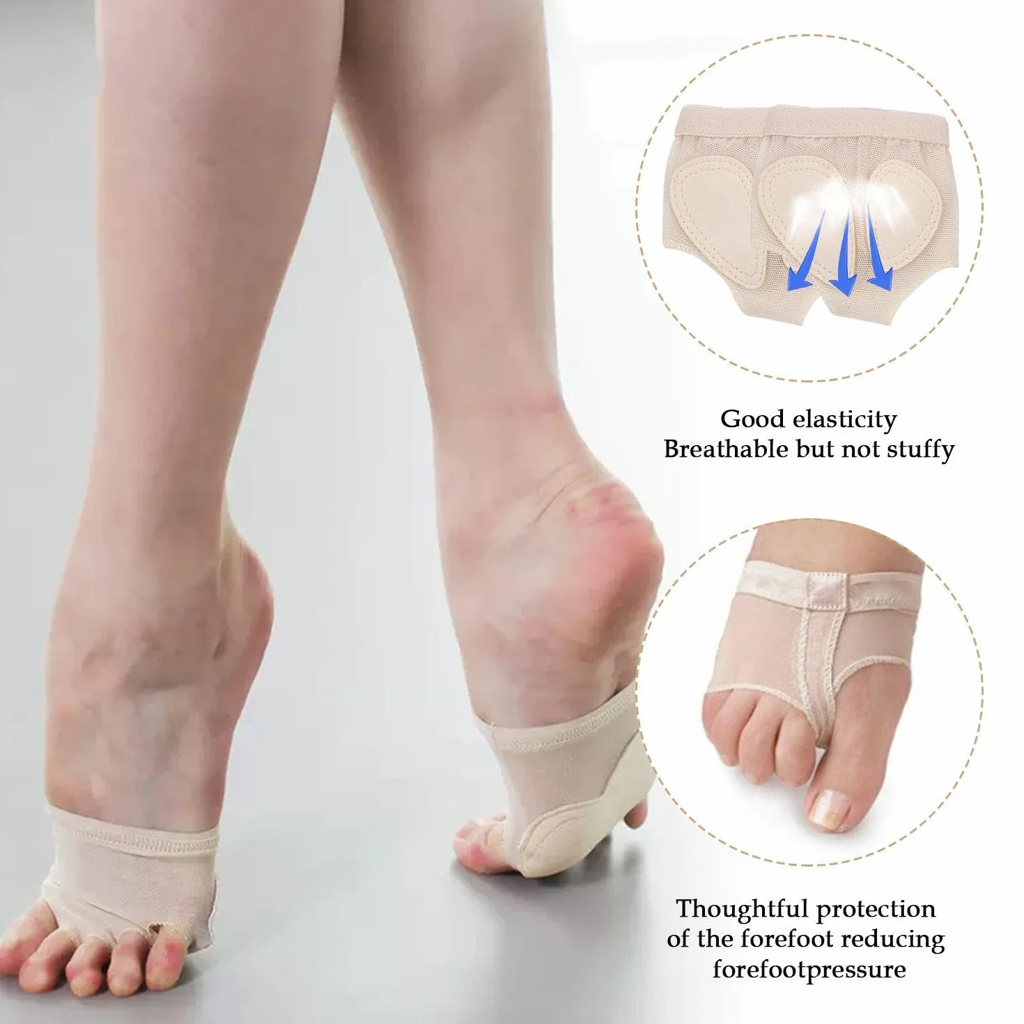 Almohadillas Protectoras para Los Pies, Transpirables, Suaves, 2 Pares
