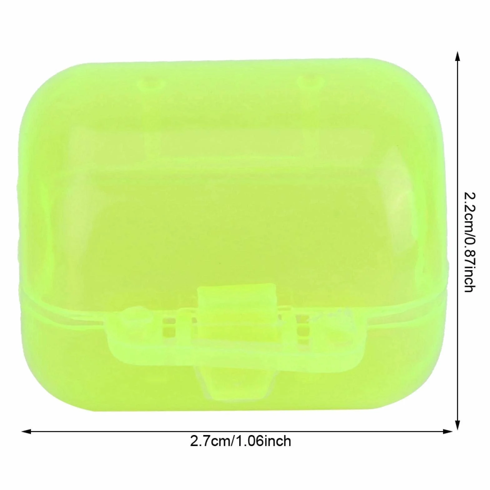 Caja de Anzuelo de Pesca 50 Piezas Plástico Amarillo Fluorescente Calamar Señuelo