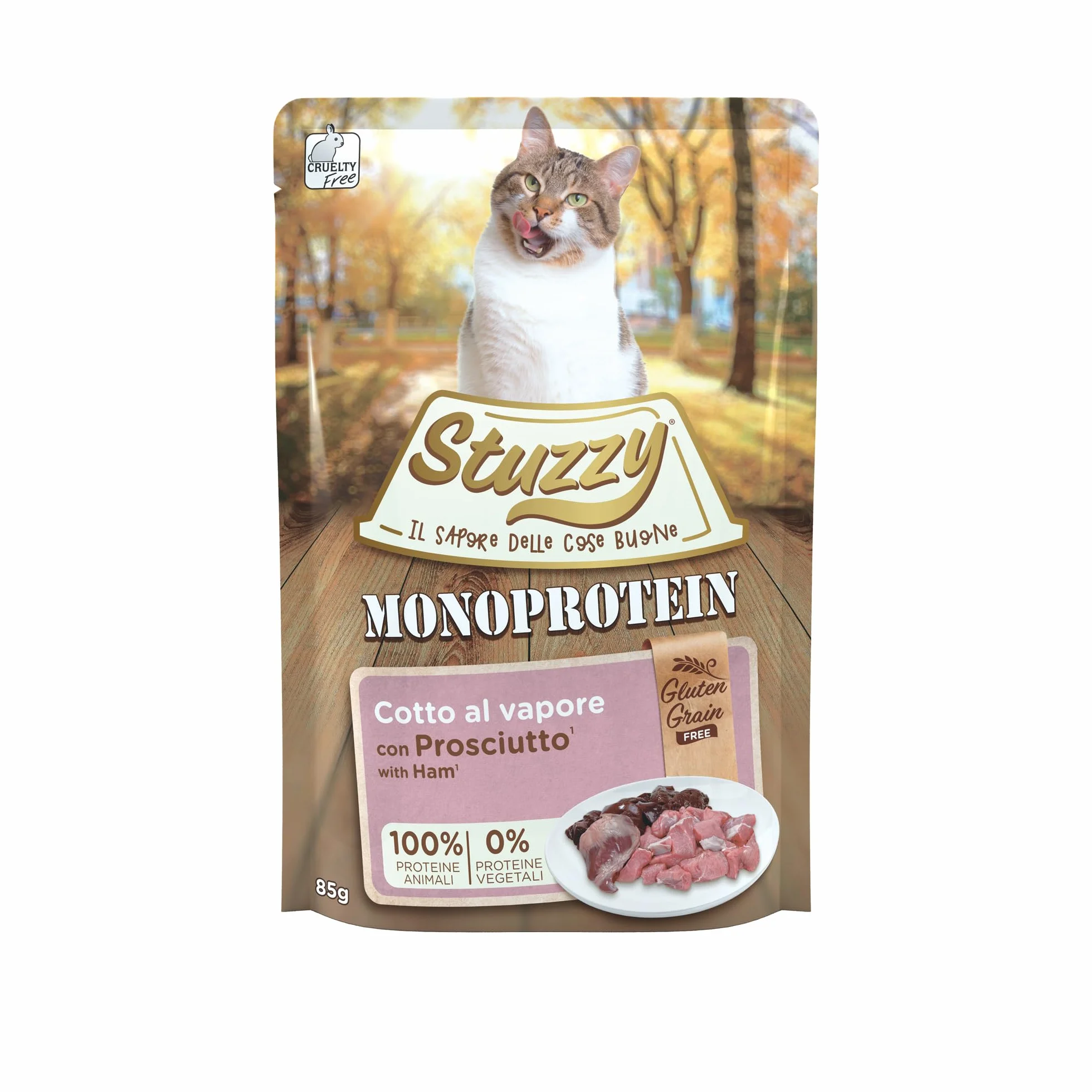 Stuzzy Monoprotein con Prosciutto 85g