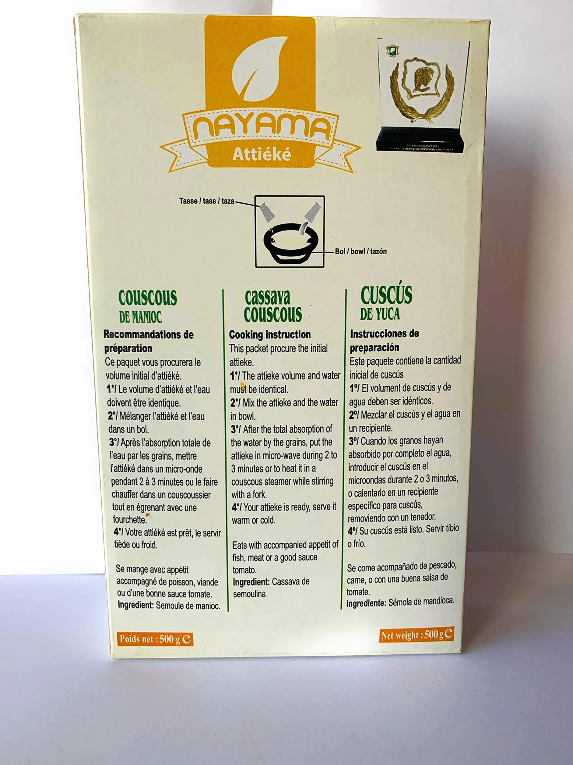 Attieke - Cusco de yuca (500 g)
