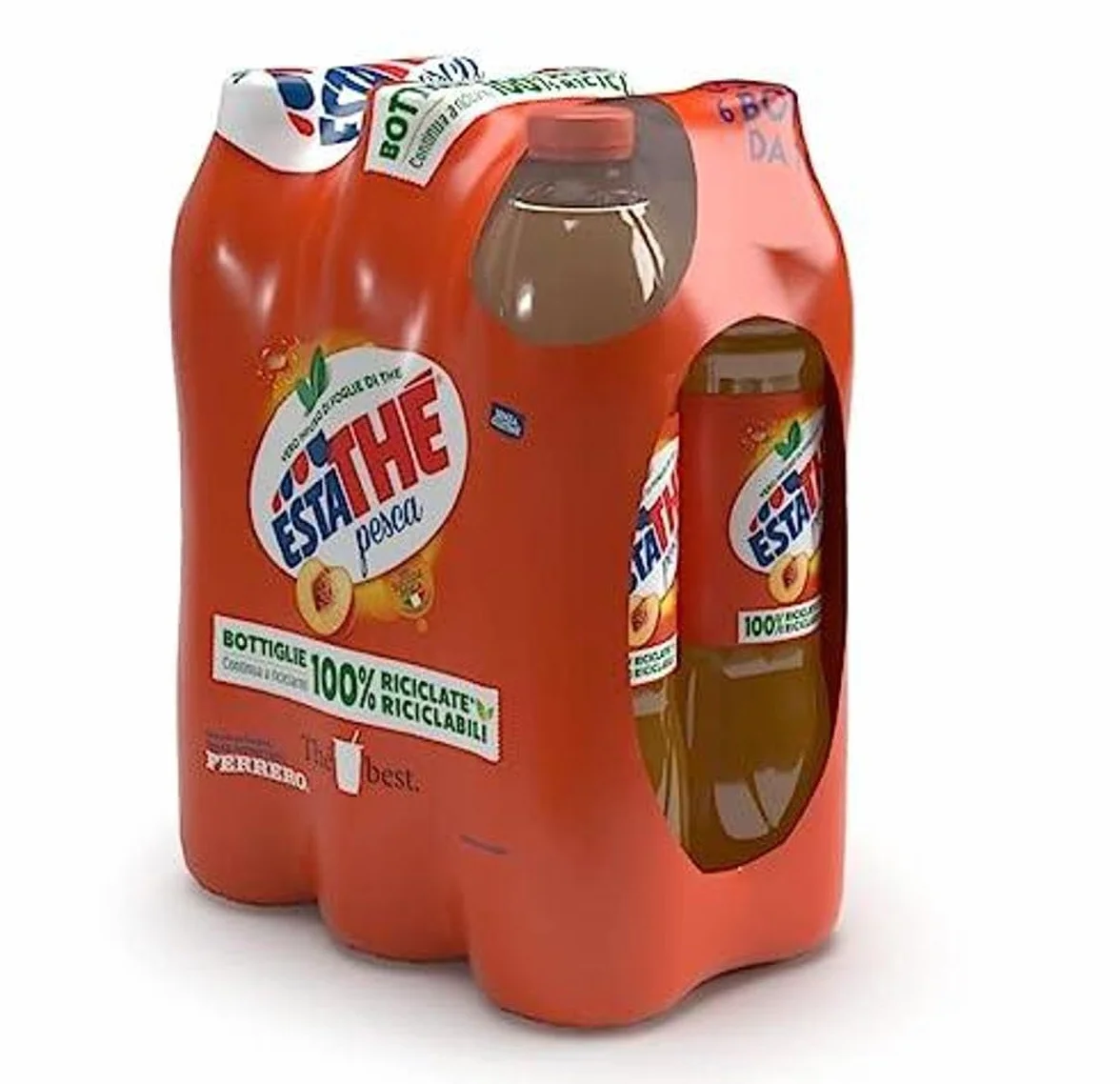 12x Ferrero té helado melocotón La 'Pesca PET 1.5L ESTATHE Tea The Refreshing