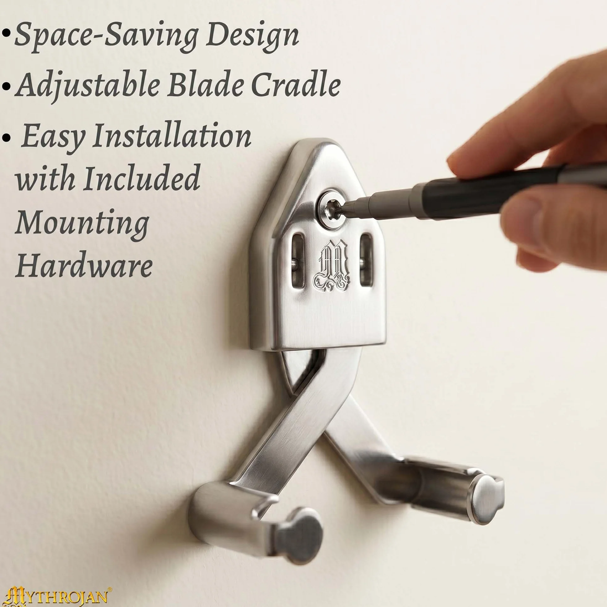 Soporte de pared universal para espada de metal