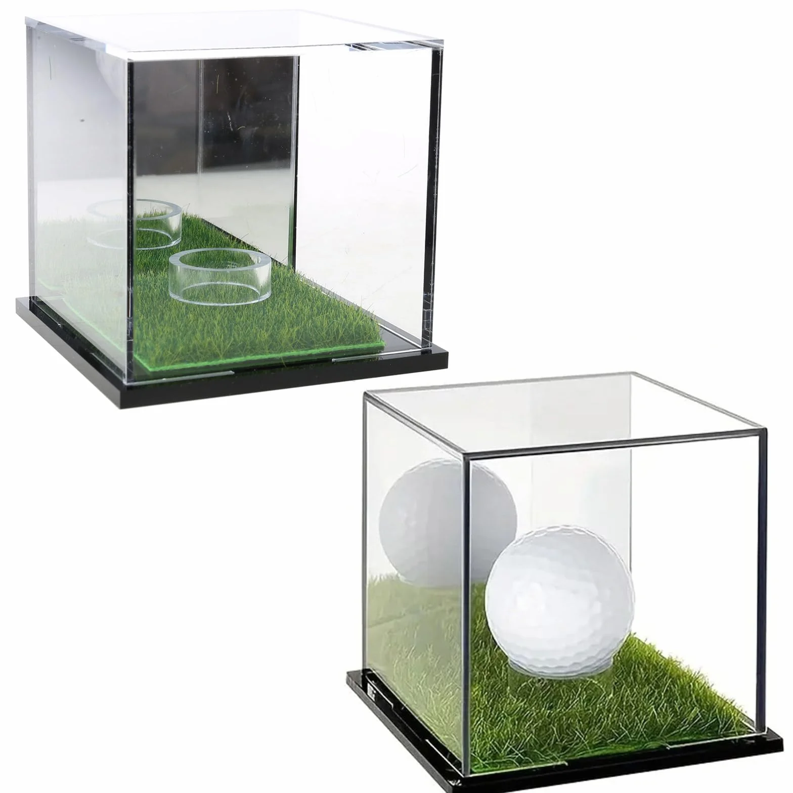 Soporte transparente para pelotas de golf, caja de exhibición para golf, béisbol