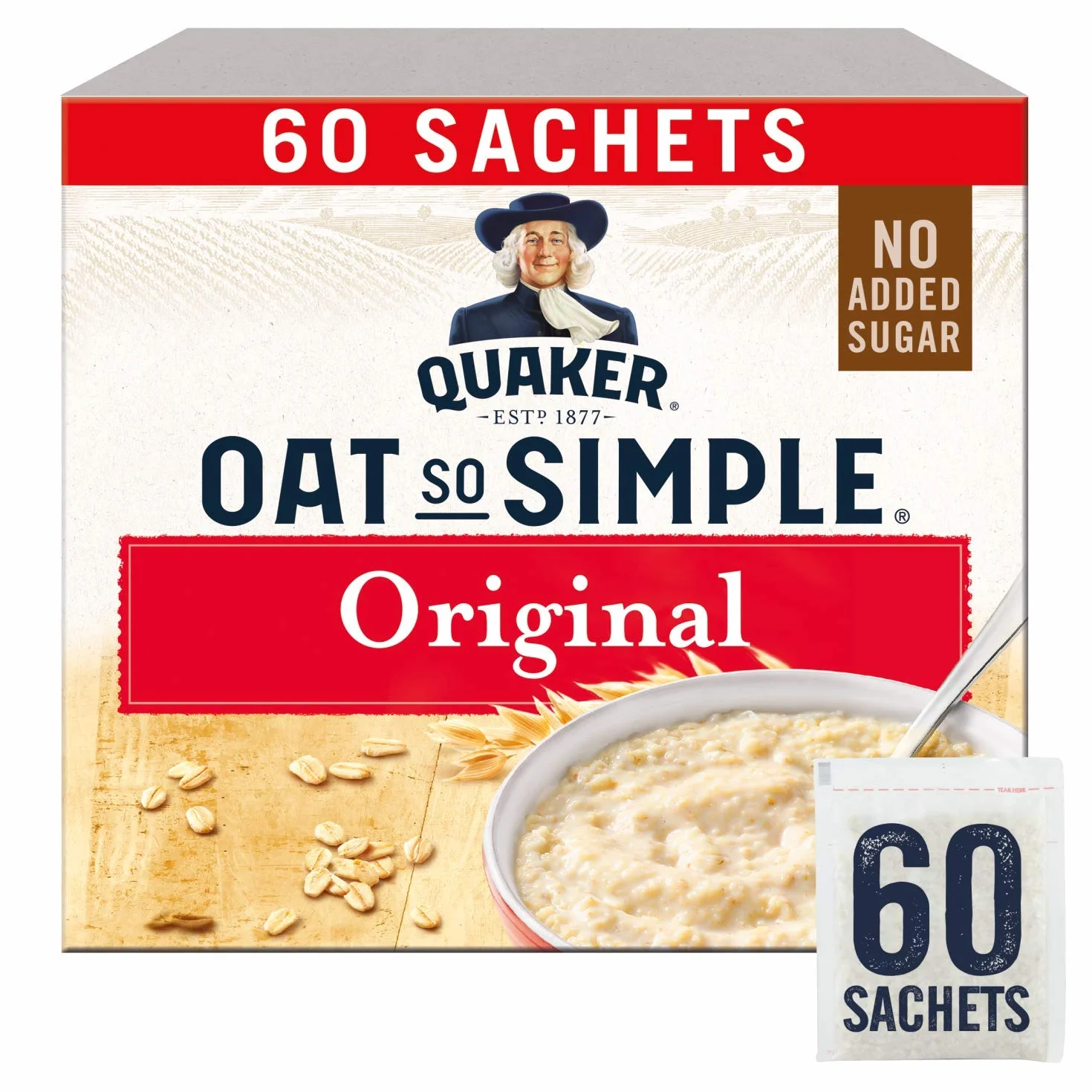 Quaker Oats So Simple Original Microondas 27g Bolsitas X 60