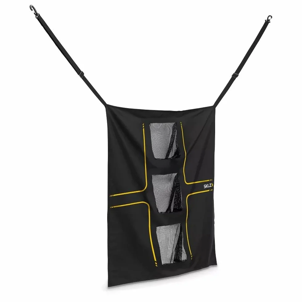 SKLZ Universal Golf Target – Objetivo de Swing Ajustable con Tres Bolsillos para Practicar Vuelo de Bola y Chip, 76.2 cm x 76.2 cm para Entrenamiento de precisión.