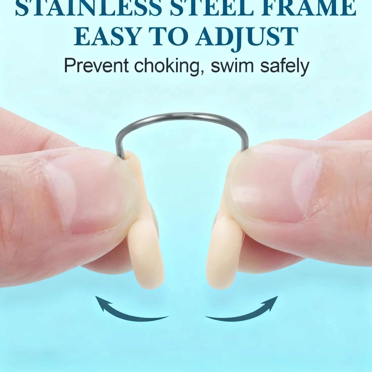 WUBAYI 6 Clips de Nariz para Natación, Pinzas de Silicona Suave Impermeable para Adultos y Niños