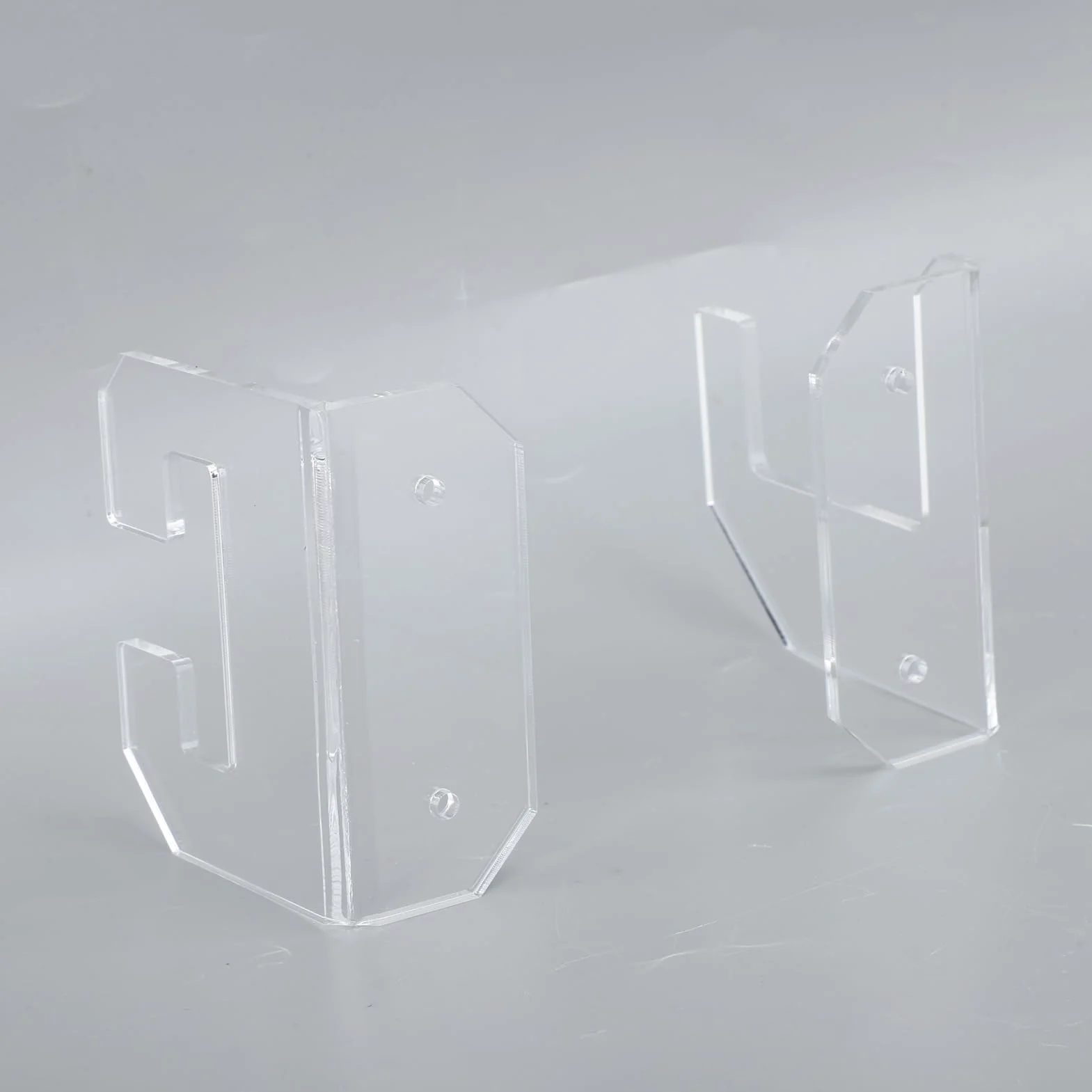 Tissting 2 Soportes para Espadas de Acrílico Horizontal para Montaje en Pared Samurái Tanto Rapier