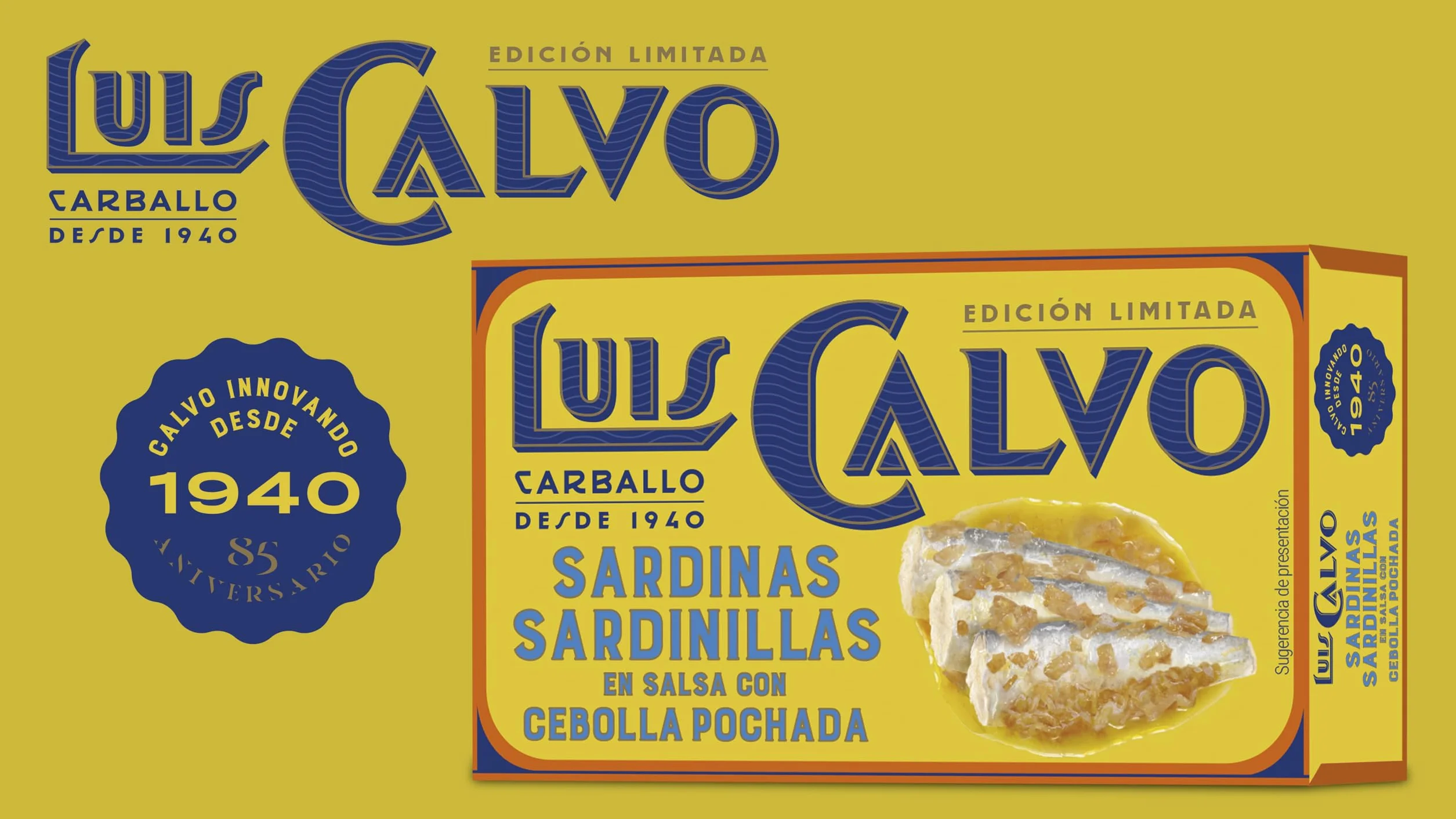 Luis Calvo Sardinillas en salsa con Cebolla pochada 85g