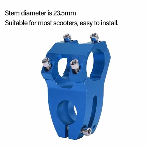 Vástago universal de aleación de aluminio 23,5 mm para SmartGyro KuKirin scooter negro
