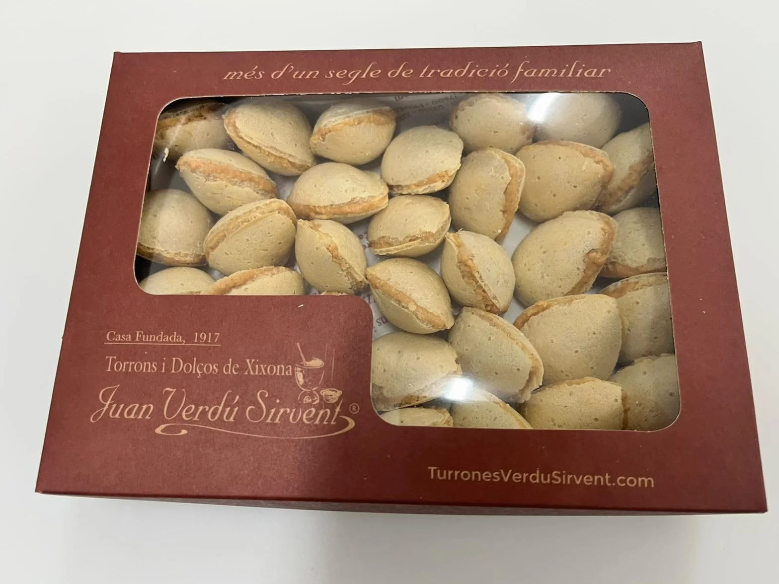 Almendra Rellena de Turrón Artesano (hechas a mano) - Juan Verdú Sirvent (200g)