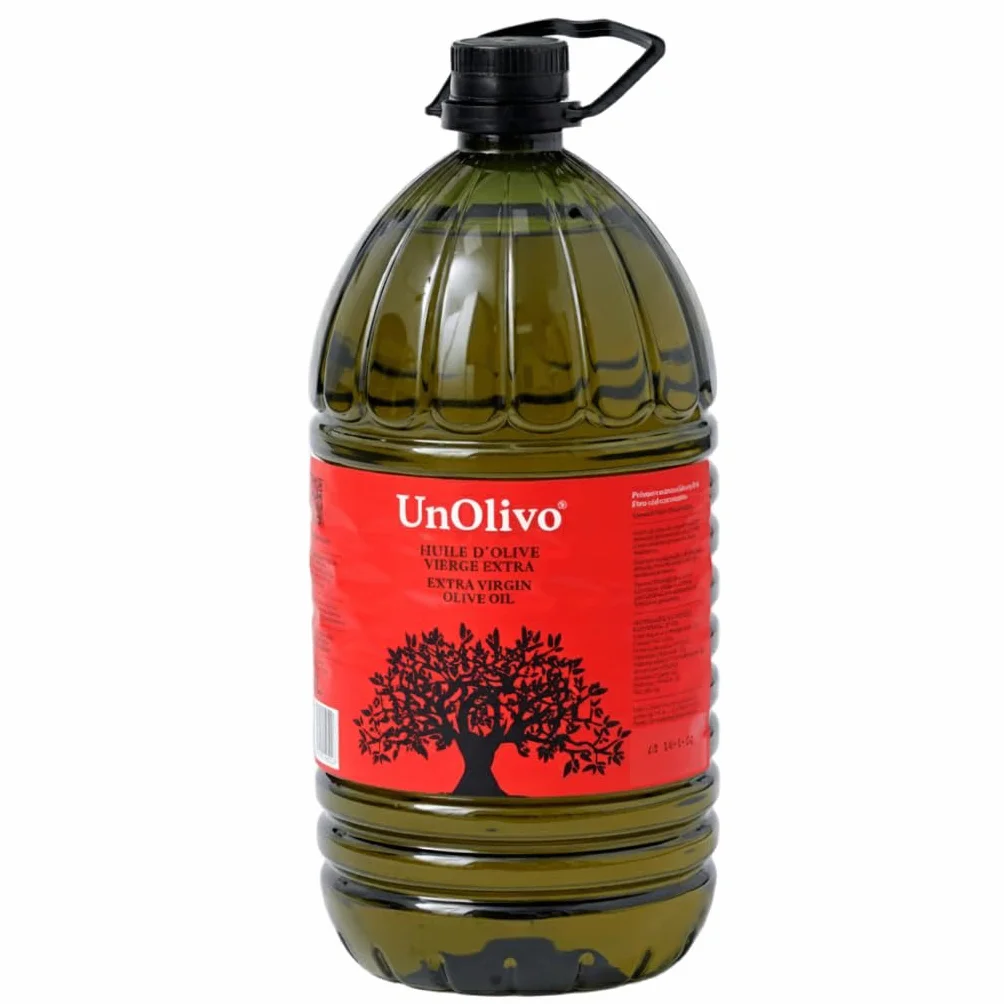 UnOlivo Aceite de Oliva Virgen Extra 5 Litros Pet | Origen Jaén | Variedad Picual | Garrafa AOVE Premium | Prensado en Frío | Persistencia media | Ideal para Tomar en Crudo o para Cocinar