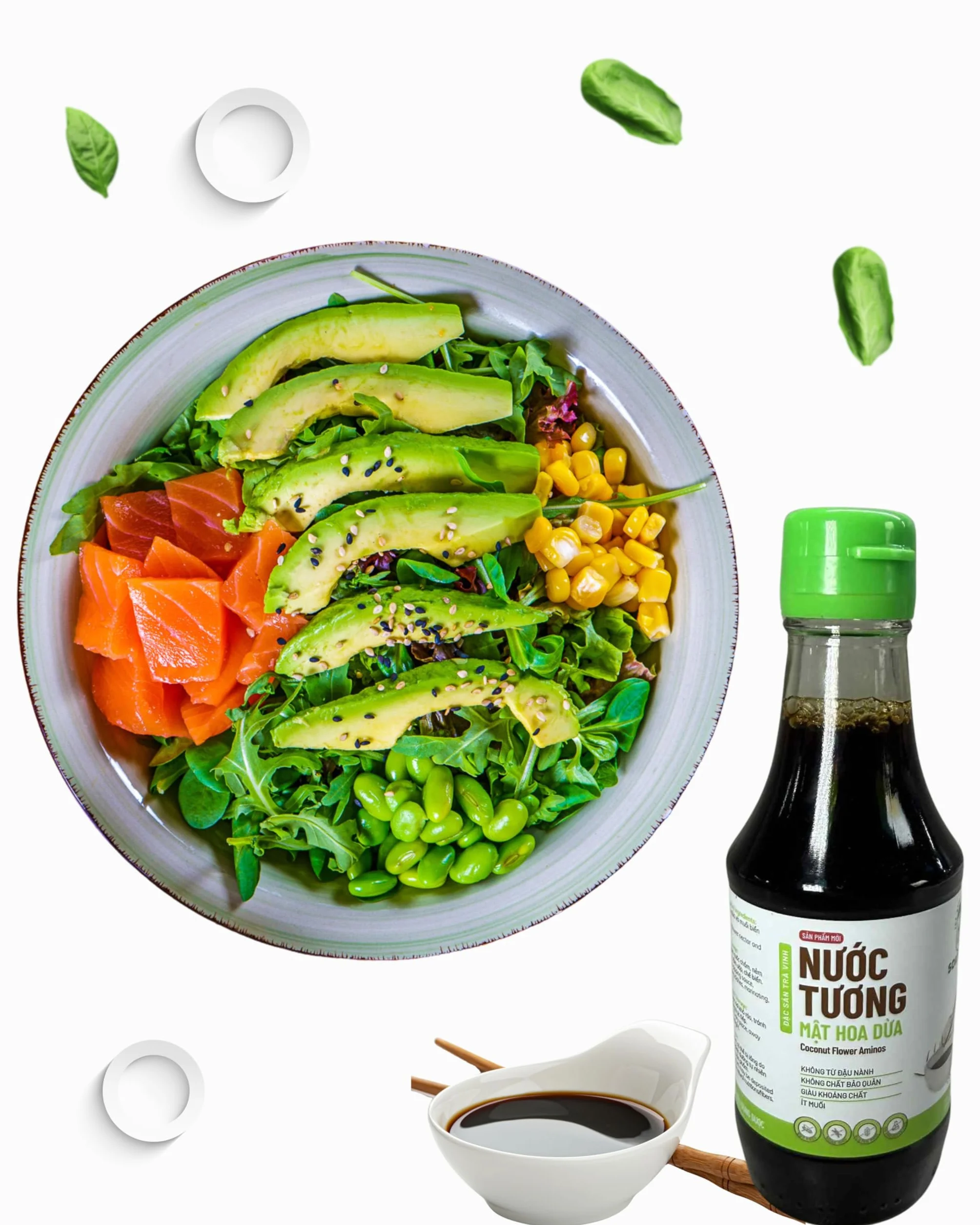 Salsa condimentosa de aminococo – alternativa a la salsa de soja – Vegano, sin gluten, sin soja – Botella de 200 ml
