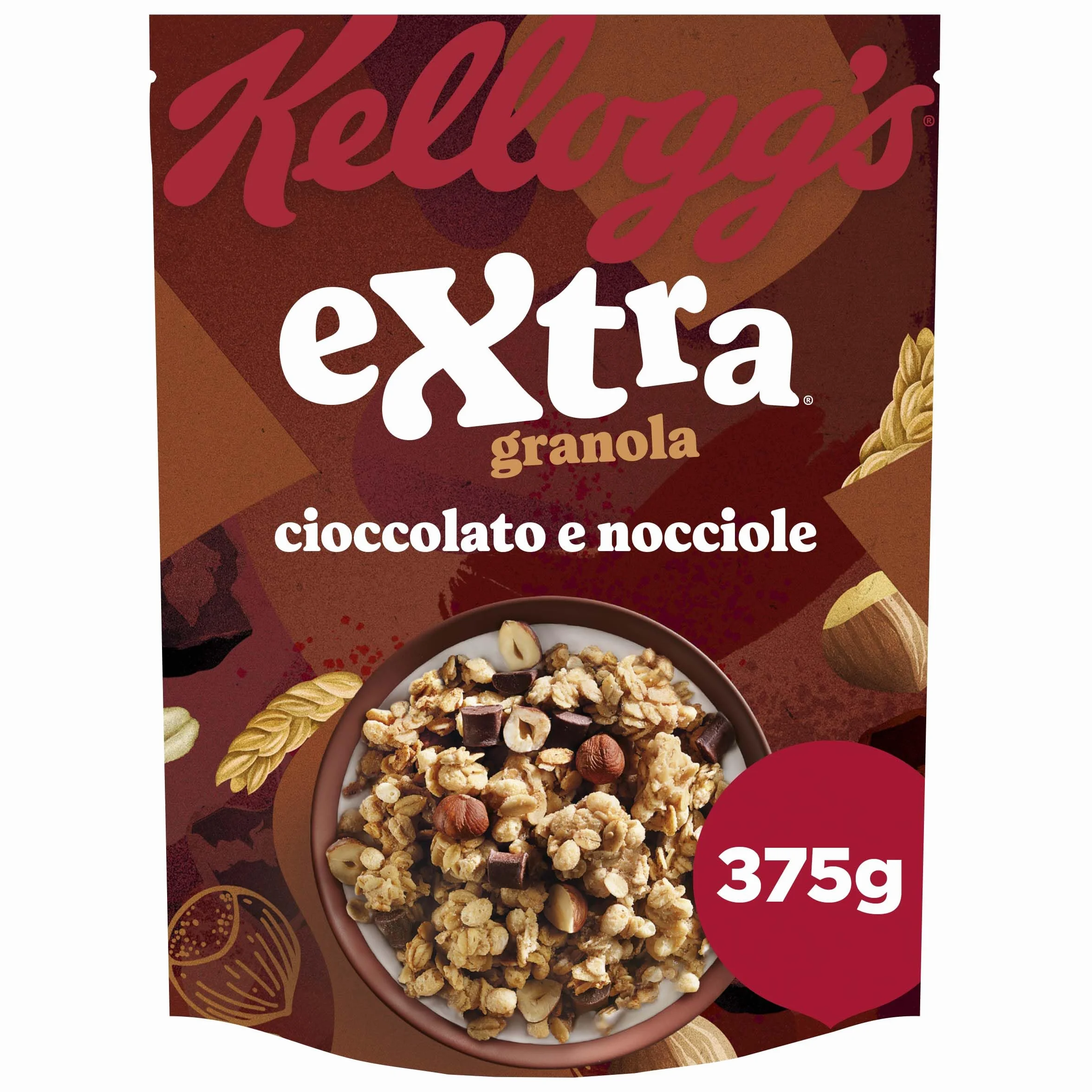 Kellogg's Extra Cereales crujientes con chocolate y avellanas 375 g
