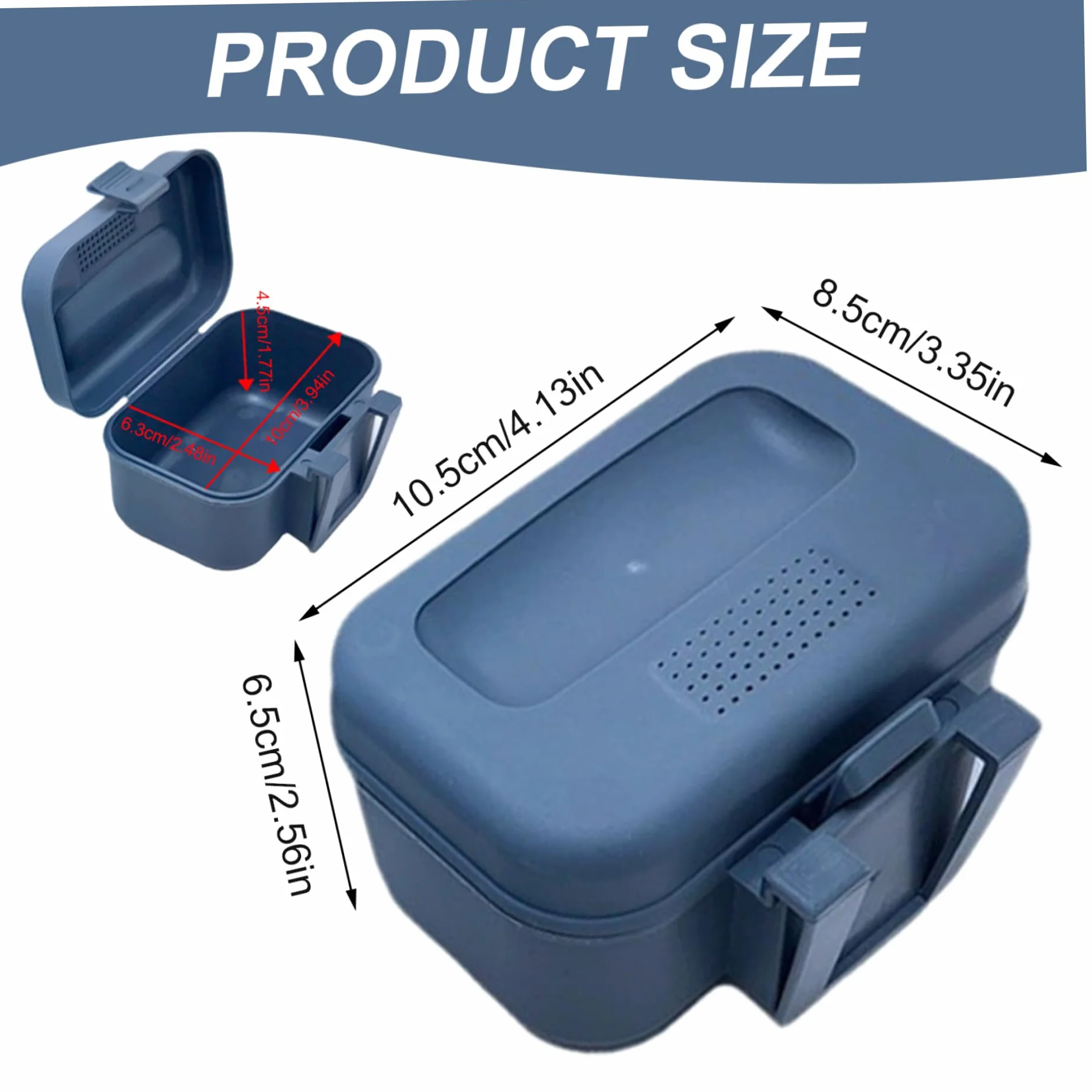Caja de gusano de pesca de plástico con tapa a prueba de fugas y agujeros transpirables