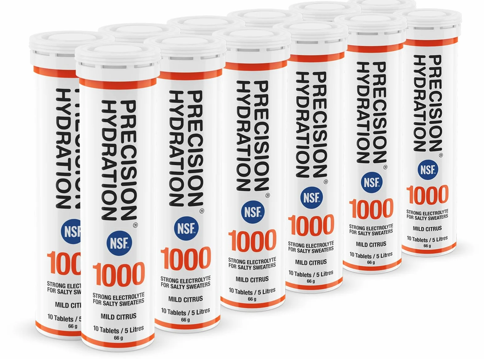 Precision Hydration Electrolyte Tablets 1000 Mg/L Naranja 12 Tube