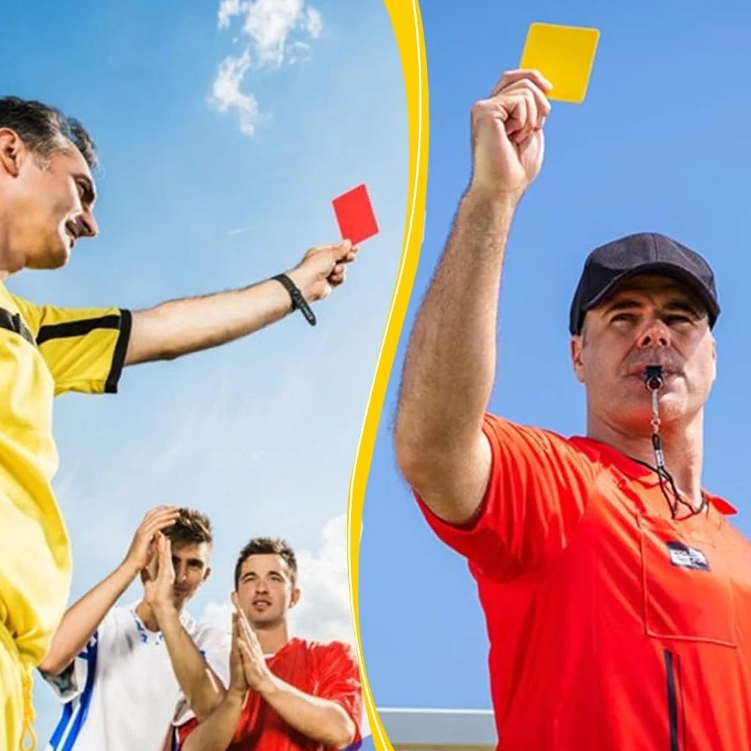 Tarjetas De Árbitro Para Fútbol, Juego De Tarjetas Amarillas Rojas, 10 Piezas PVC