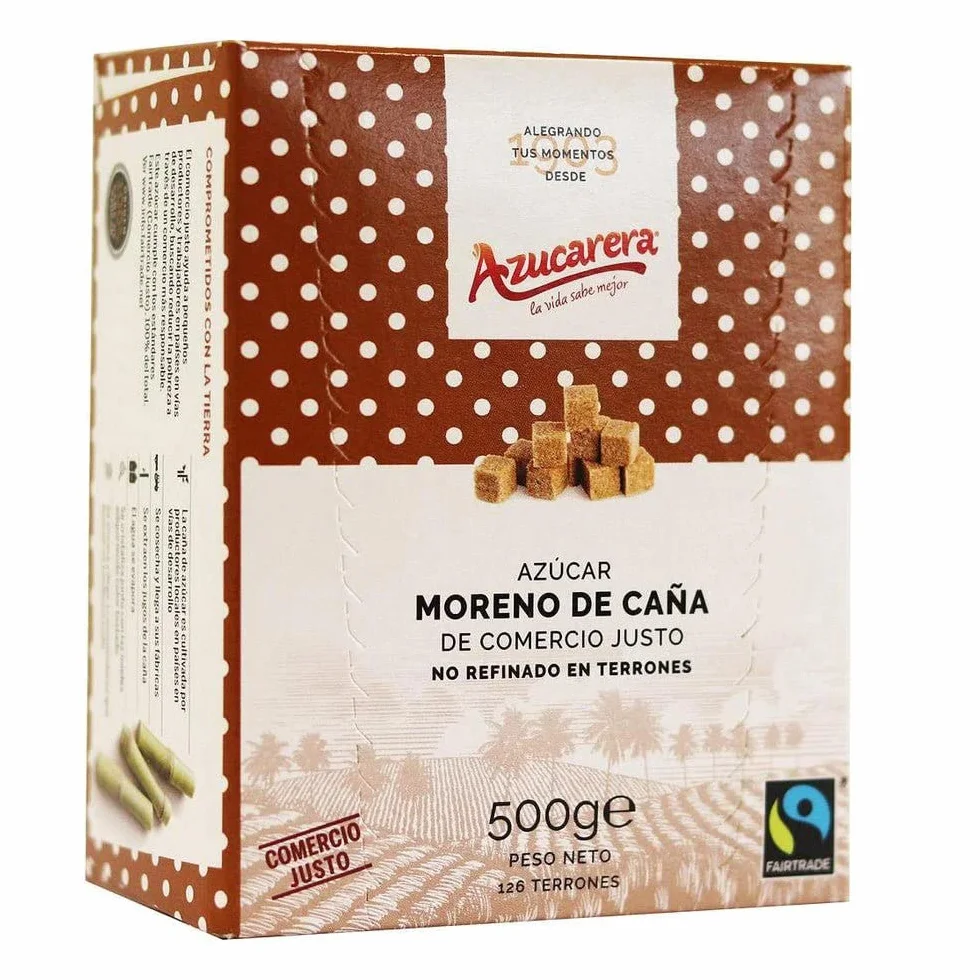 Azucarera Fair Trade Azúcar Terrones Moreno 500 G 500 g