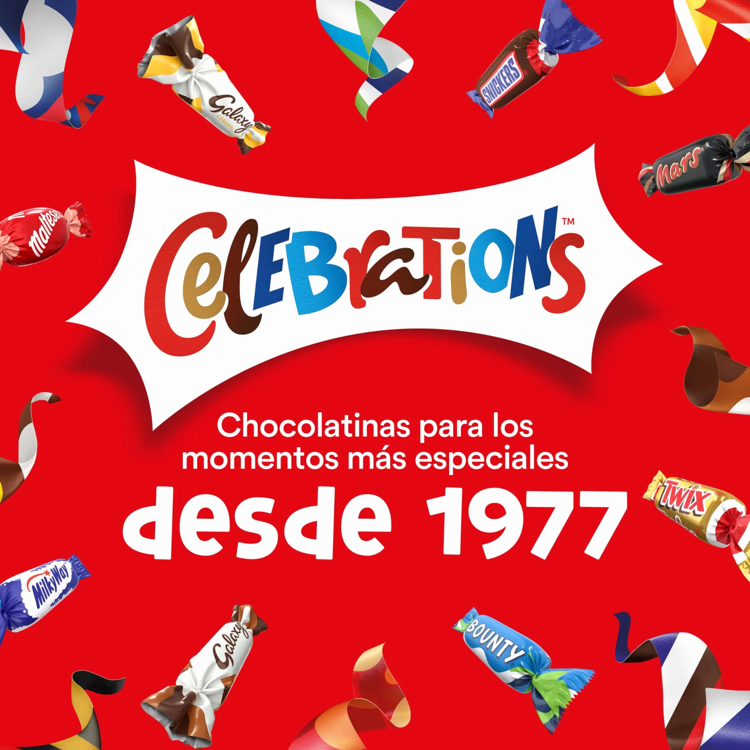 Celebrations, Caja Mezcla de Chocolatinas Mini, Disfruta de un Variedad de Sabores, Ideal como Regalo (196g)