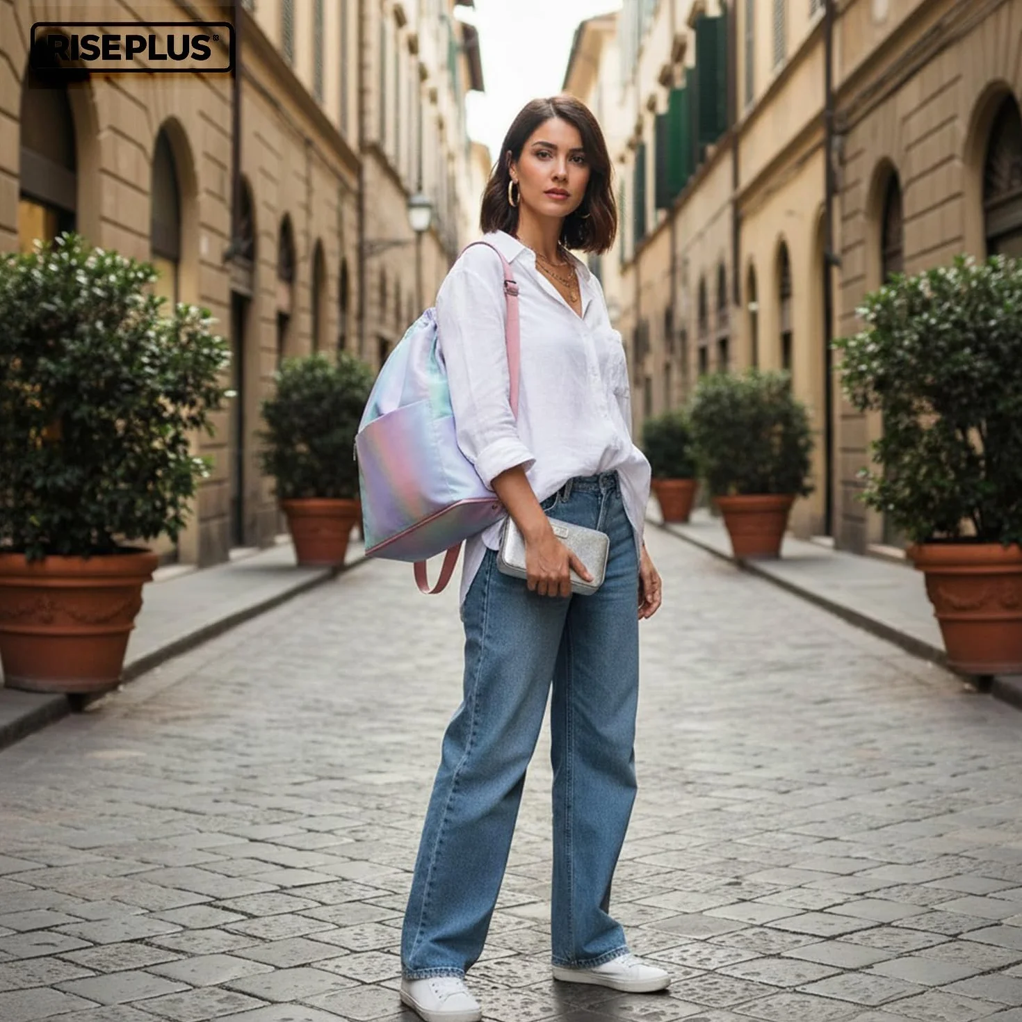 Mochila de Cuerdas Impermeable Gran Capacidad para Deporte, Gimnasio, Natación y Viajes