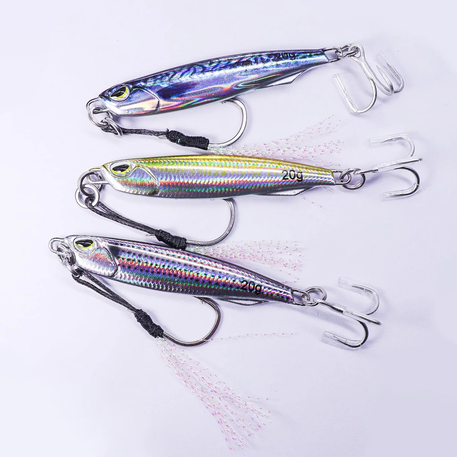 Señuelos Pesca Set Cebos Metálicos Giratorios Brillantes para Peces Depredadores Agua Dulce Salada