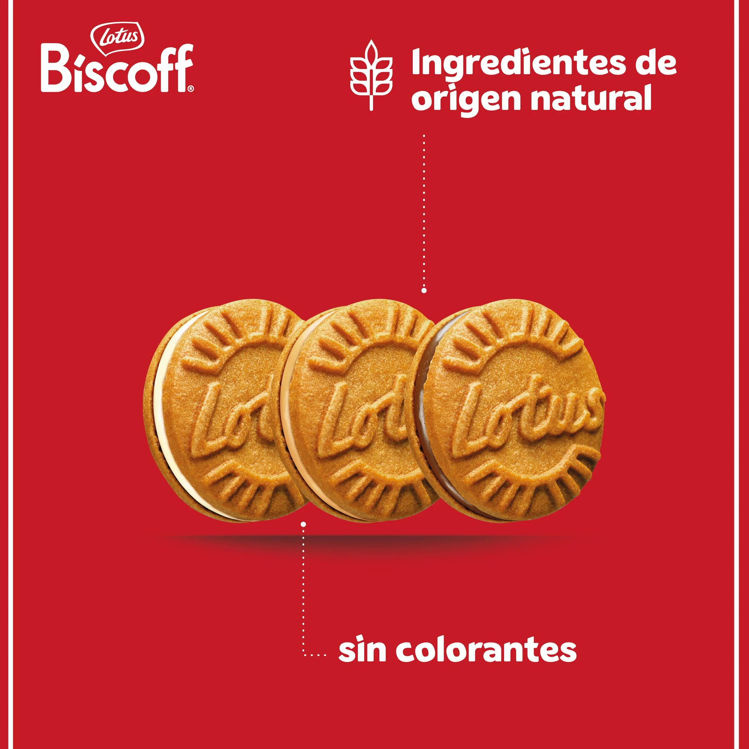 Lotus Biscoff | Paquete Variado de Galletas Sándwich | 3 Sabores | 2 Paquetes por Sabor | 15 Galletas Sándwich por Paquete | Ingredientes de Origen Natural | Sin Colorantes | 6 x 150g | 900g