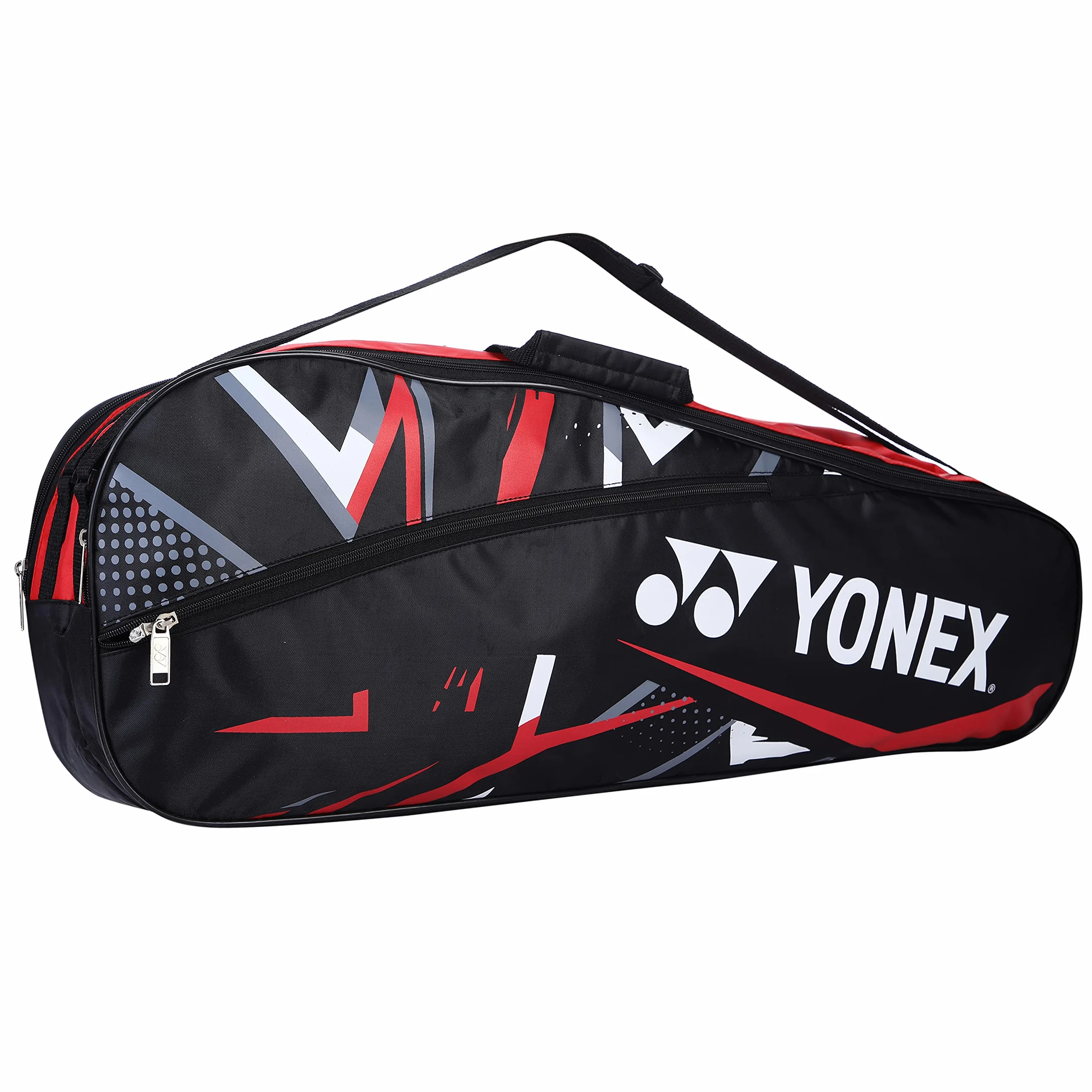 YONEX SUNR 2215 BT5 Bolsa de bádminton, Negro y Rojo, Talla única