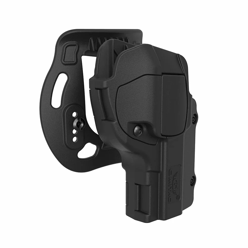 Beretta 92 Funda de polímero OWB para pistola militar, cinturón exterior táctico, abierta para diestros negro