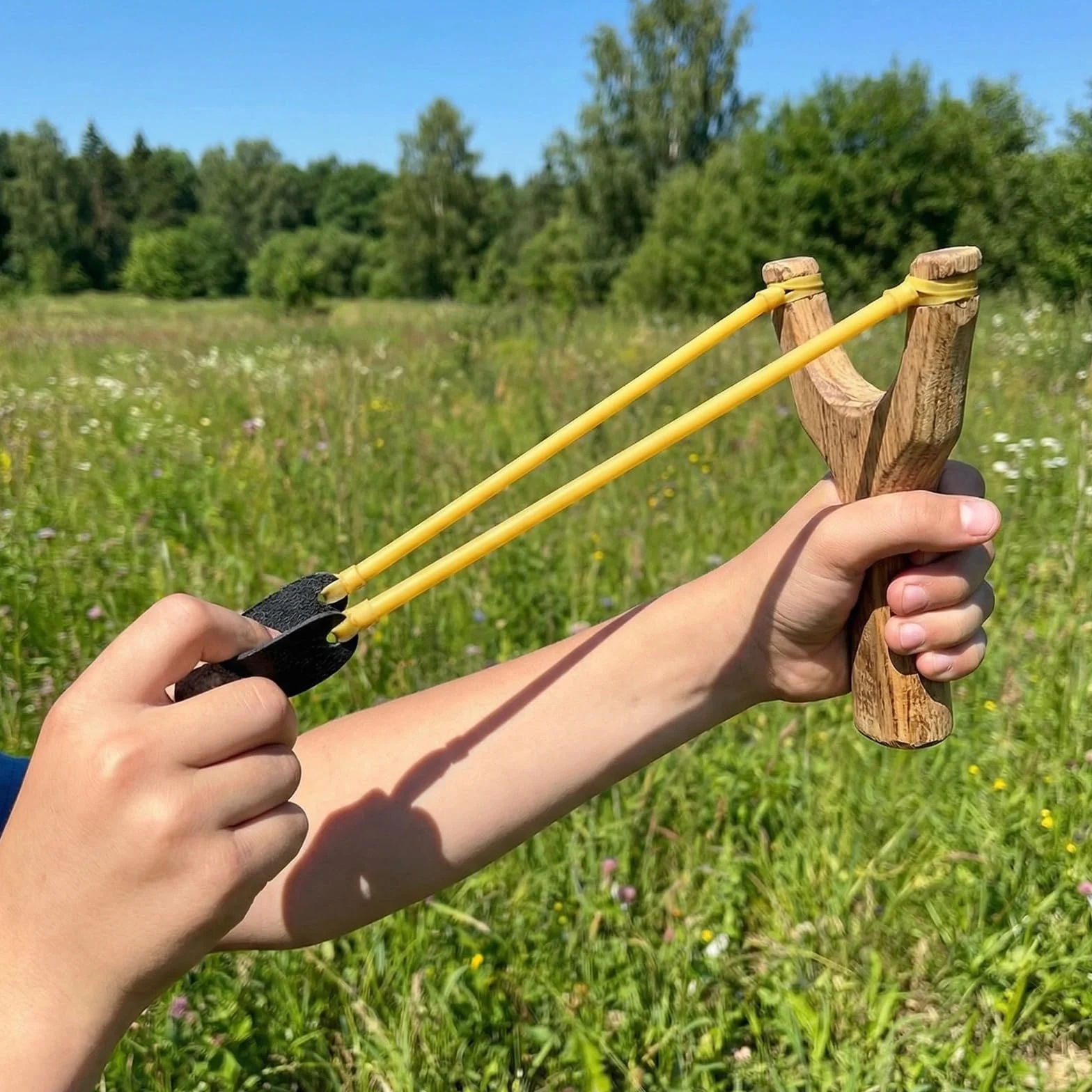 Vauki Correas elásticas reforzadas para tirachinas, 4 Piezas, Potente para Caza Adultos