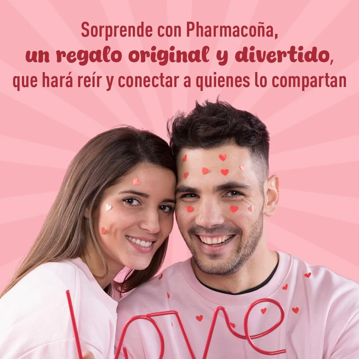 LINFORMAL Pack 2 Cajas PHARMACOÑA | ENAMORADOL+ TEQUIEROMONTONOL Regalos Originales San Valentin para Parejas | Detalle con Humor para Hombre o Mujer, enamorados o novios